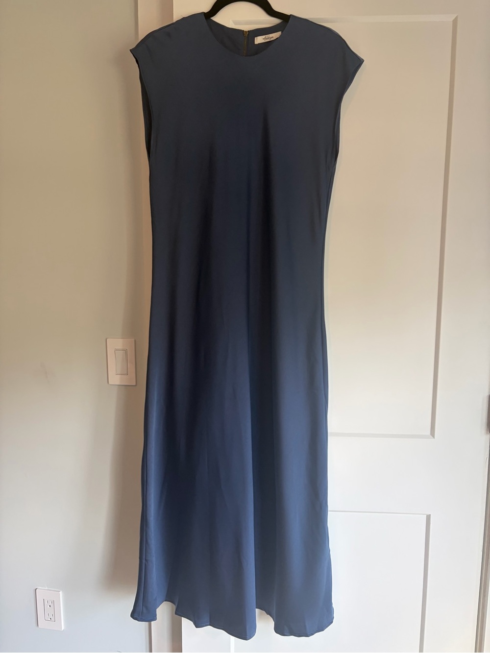 Classic Slate Blue Maxi Dress